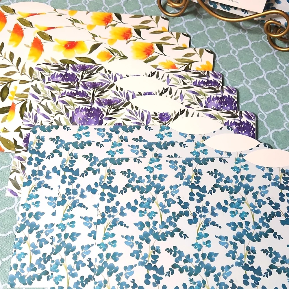 UBRANDS beautiful Floral File Folders